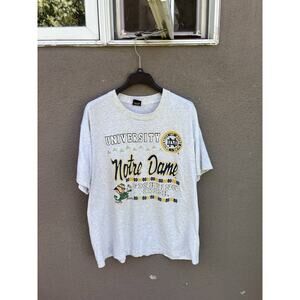 Vintage University Of Notre Dame T Shirt Size 2XL Made In USA